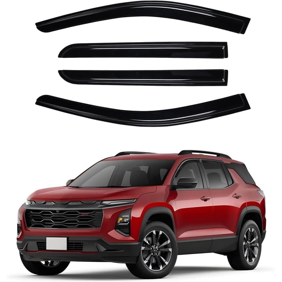 MRY Window Visors Rain Guards for 2025-2026 Chevrolet Equinox, Outside-Mount Tape-On Side Window Wind Deflectors, Vent Visors Shades Rainproof, 4PC