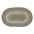 thumbnail image 1 of MS-005 Blue, Natural Miniature Swatch, Oval Shaped Rug - 10" x 15", 1 of 1