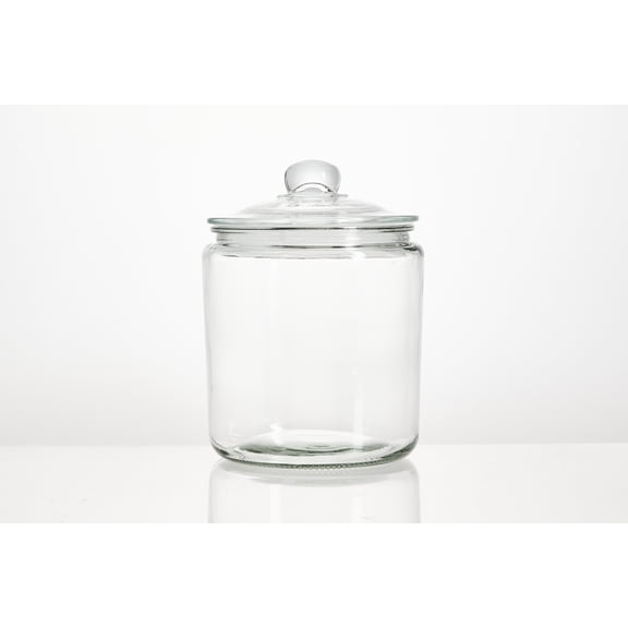 Mainstays 1/2 Gallon Glass Storage Jar with Lid, 64 oz