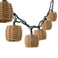 thumbnail image 1 of Mainstays 10-Light 7.4-Feet Plug-in Beige Rattan Outdoor String Lights, 1 of 12