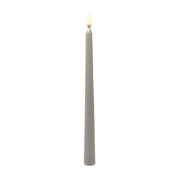 Mainstays Paraffin Wax 10" Taper Candle, Unscented, Taupe