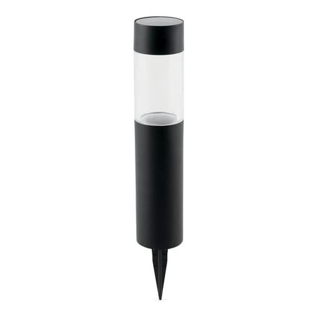 Mainstays Solar Powered Black LED Landscape Bollard Path Light, 10 Lumens
