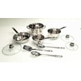 thumbnail image 1 of Mainstays Stainless Steel 10Pc Cookware Set with Lids and Kitchen Utensils, 1 of 21
