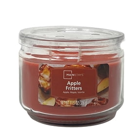 Mainstays Apple Fritter 3-Wick Glass Jar Candle, 11.5 oz