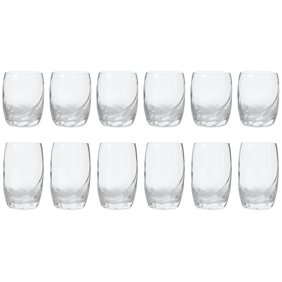 Mainstays Bronte Glass Drinkware Set, Set of 12, 12 Ounce & 16 Ounce