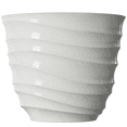 thumbnail image 1 of Mainstays Capri Round Plastic Planter, Vanilla Dream, 14 in x 14 in x 11.5 in, 1 of 12