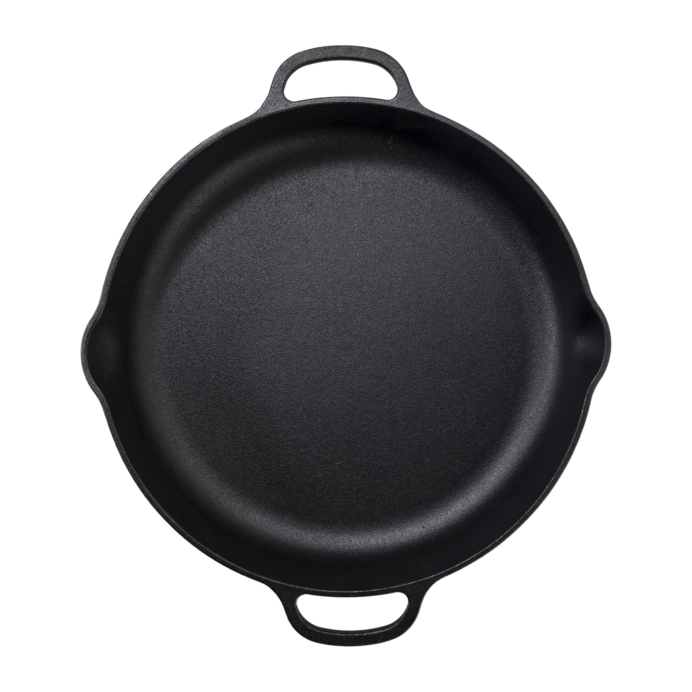 Mainstays Pre-Seasoned Cast Iron Skillet, 14 in, Black