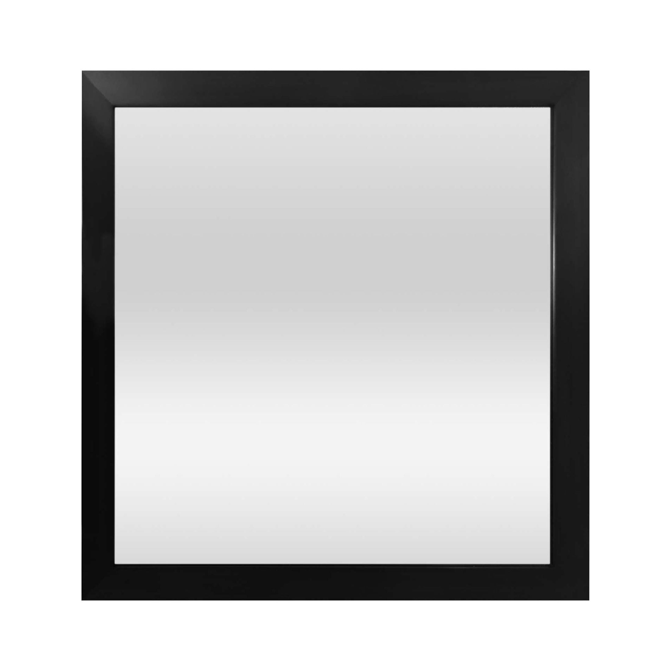 Mainstays 16x16 Black Framed Small Decorative Wall Mirror for Bathroom or Living Room