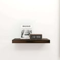 thumbnail image 1 of Mainstays Walnut 18" Wood Floating Shelf, 1 of 4