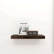 Mainstays Walnut 18 in Wood Floating Shelf
