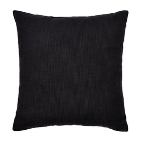 Mainstays 18 in x 18 in Decorative Throw Pillow, Black Textured Polyester