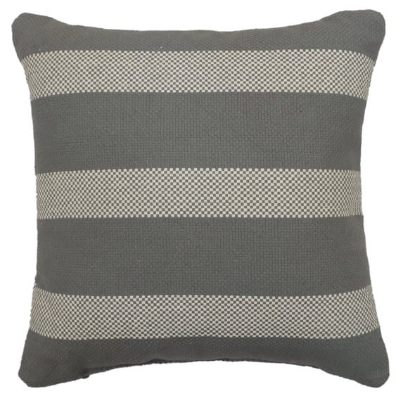 Mainstays Elegant Striped Decorative Pillow, 18" x 18" Decorative Pillow, Silver