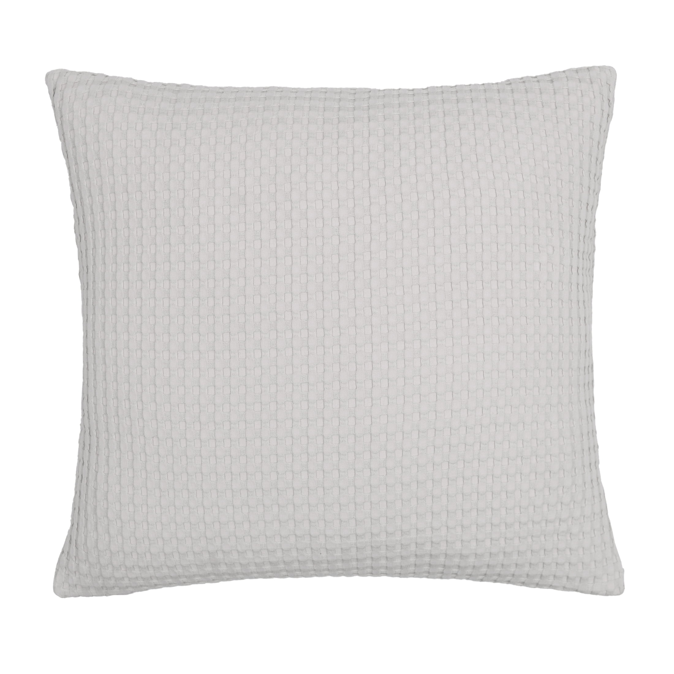 Mainstays Waffle Pillow Cover, 18" x 18", 2 pack, Papyrus