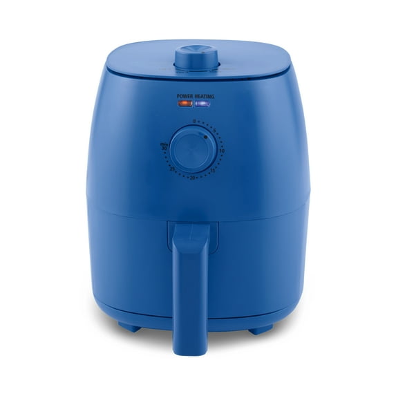 Mainstays 2.2 Quart Air Fryer in Royal Blue with Automatic Shutoff