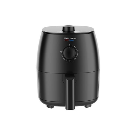 Mainstays 2.2 Qt Air Fryer in Arctic Black with Non-Stick Basket