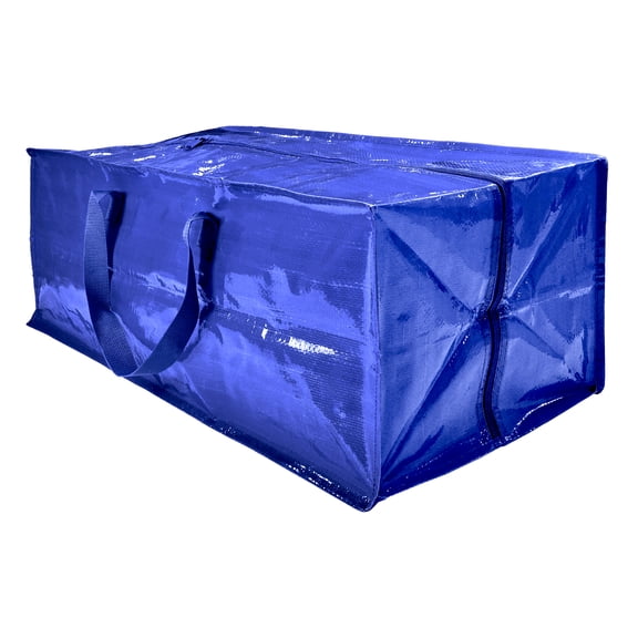 Mainstays Heavy Duty 20 Gallon Blue Cobalt Storage and Moving Bag with Dual Handles and Straps
