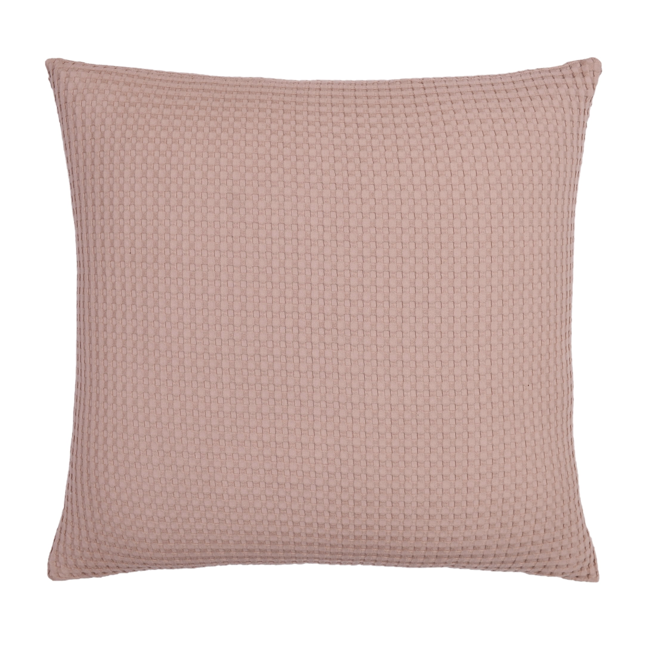 Mainstays Waffle Pillow Cover, 22" X 22", 2 pack, Teddy Bear