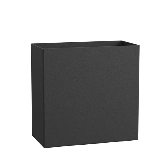 Mainstays Asher 24" x 12" x 24" Rectangle Rich Black Plastic Planter