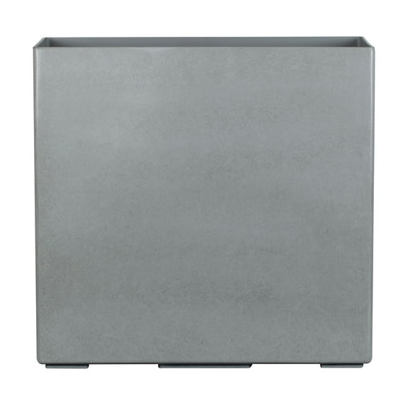 Mainstays Asher 24" x 12" x 24" Rectangle Gray Plastic Planter