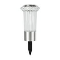 thumbnail image 1 of Mainstays Solar Powered Stainless Steel Mini Diamond Bollard Path Light, 1 of 9