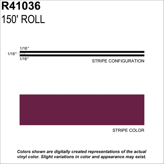 SHARPLINE CONVERTING INC MS, 3/16" X 150'; Burgundy