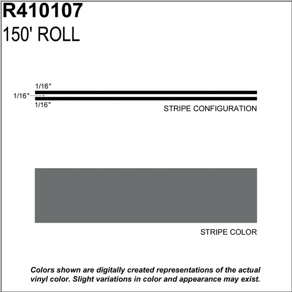 SHARPLINE CONVERTING INC MS, 3/16" X 150'; Gunmetal Metallic