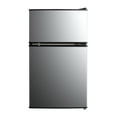 thumbnail image 1 of Mainstays 3.2 Cu Ft 2-Door Compact Refrigerator with Freezer, Stainless Steel, Mini Fridge for Dorm, Apartment & Office, 1 of 11