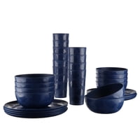 30-Piece Mainstays Blueberry Pattern Dinnerware Bundle Set (4 Colors)