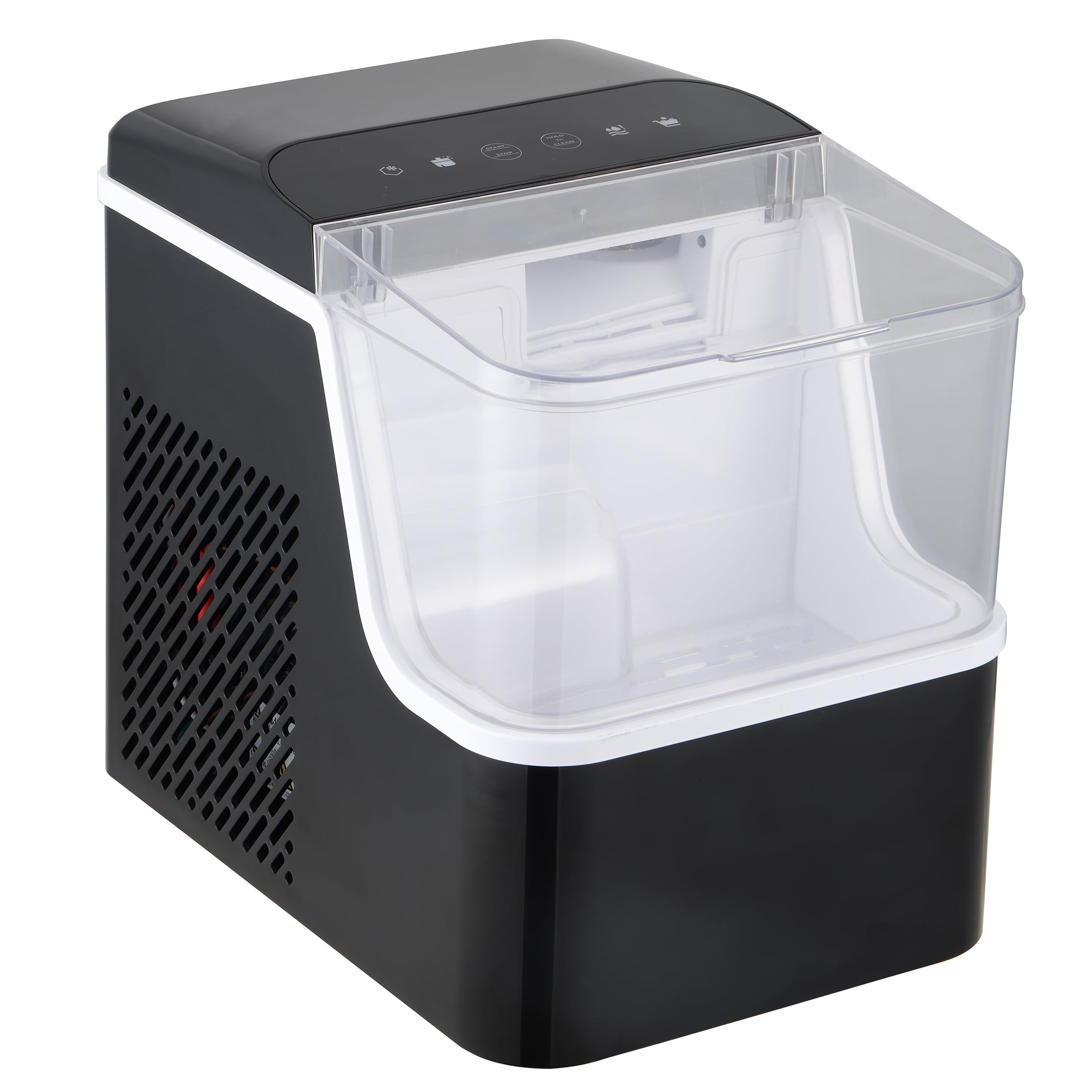 Mainstays Portable Countertop Pellet Ice Maker, 35 lbs per Day, Compact Ice Machine, No Plumbing Needed, Black