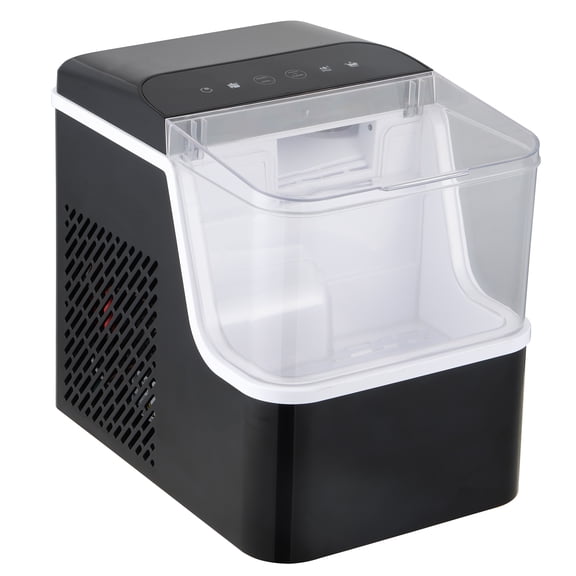 Mainstays Portable Countertop Pellet Ice Maker, 35 lbs per Day, Compact Ice Machine, No Plumbing Needed, Black
