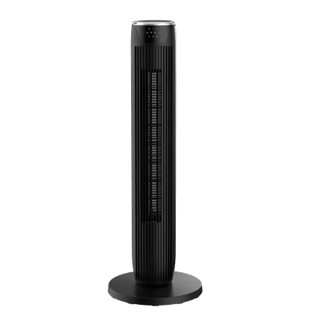 Mainstays 36-Inch Tower Fan with 3-Speed Settings and Oscillation, Remote, Black, MSWMT24JRV