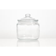 Mainstays Clear Glass Storage Jar with Lid, 3 Quarts