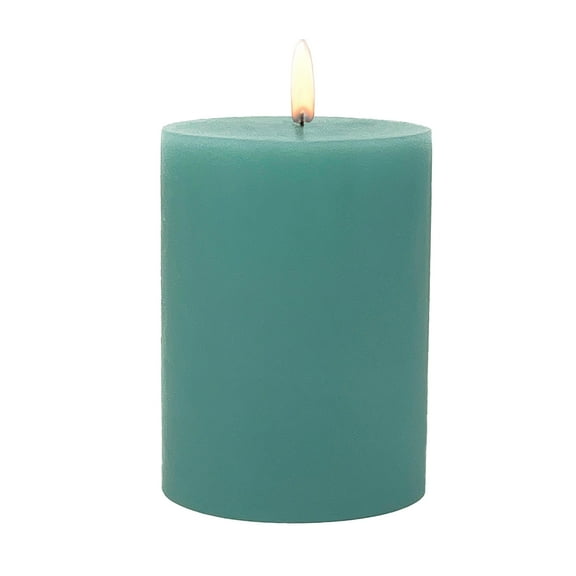 Mainstays Paraffin Wax Single Wick 3" x 4" Pillar Candle, Unscented, Green