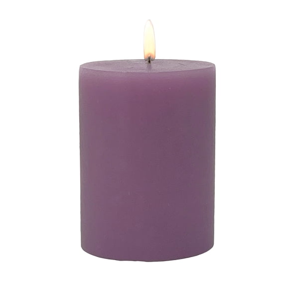 Mainstays 3" x 4" Pillar Candle, Unscented, Purple