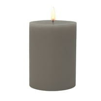 Mainstays Single Wick 3" x 4" Pillar Candle, Unscented, Taupe