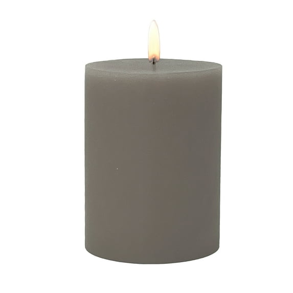 Mainstays Single Wick 3" x 4" Pillar Candle, Unscented, Taupe