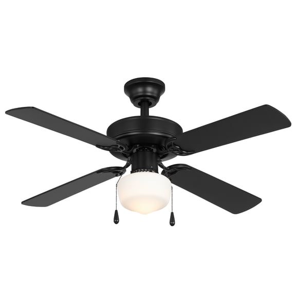 Mainstays 42 Inch Indoor Ceiling Fan with Downrod, Black