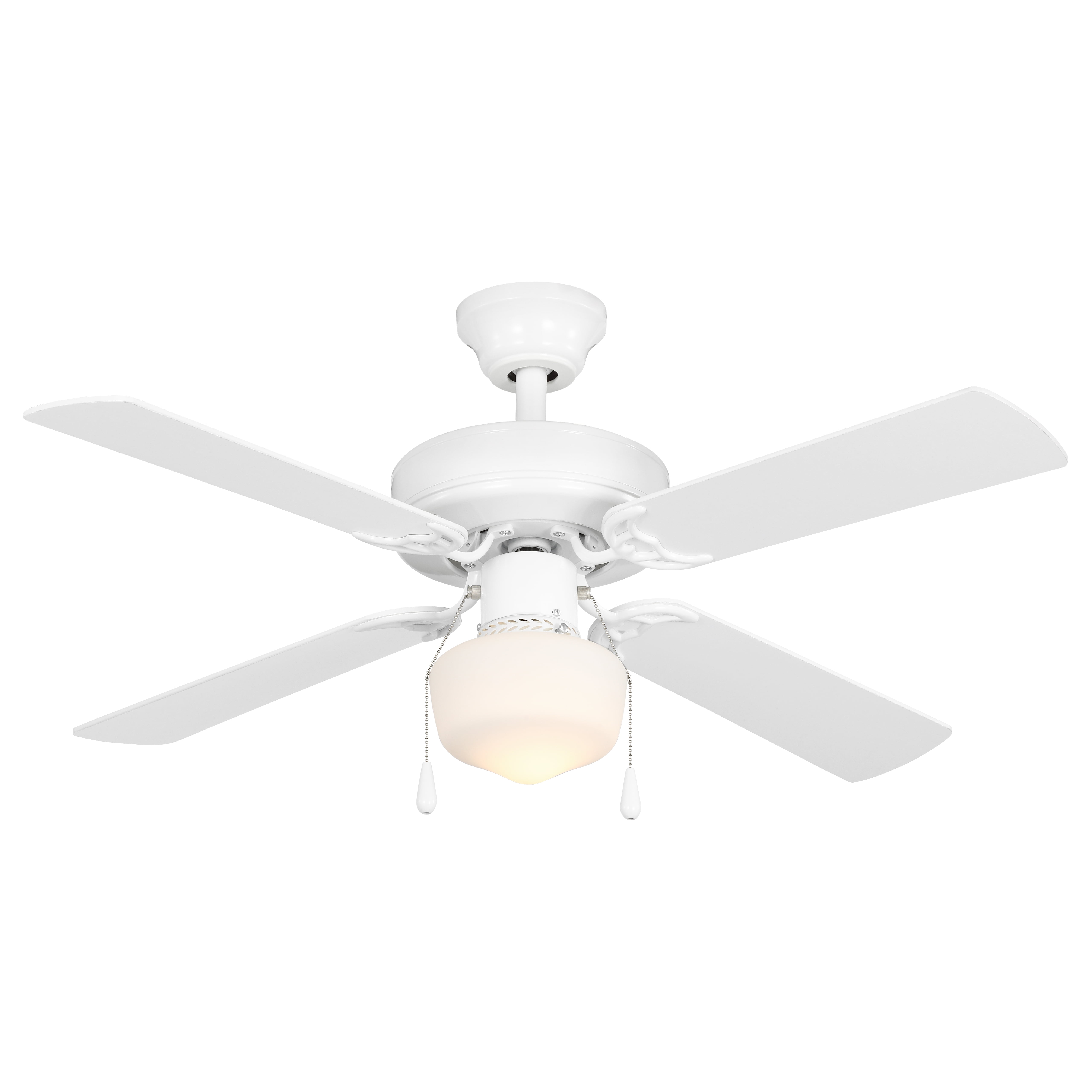 Mainstays 42 Inch Indoor Downrod Ceiling Fan White