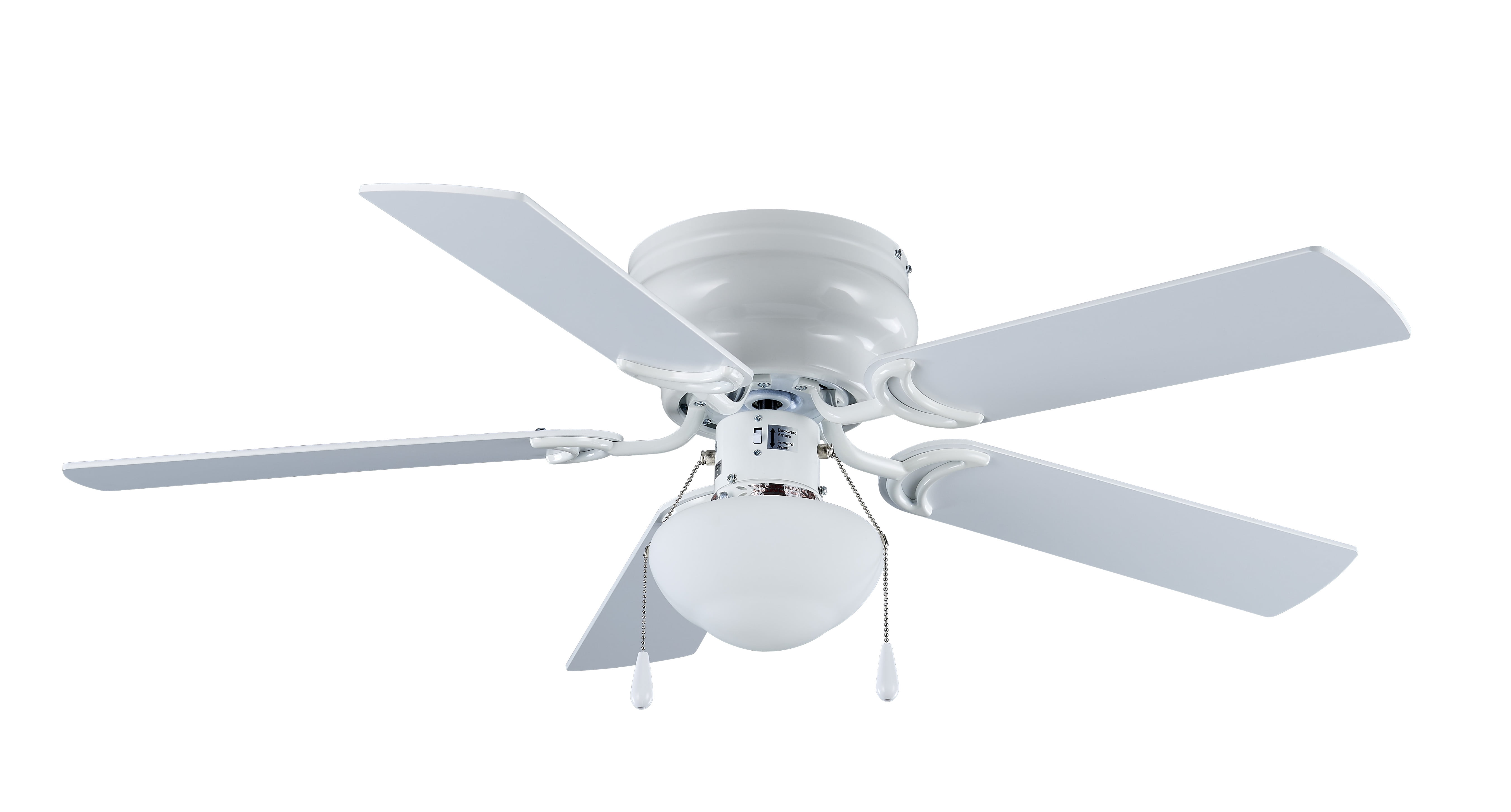 Mainstays 44" Indoor Hugger Ceiling Fan  White