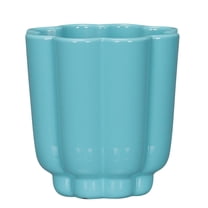 Mainstays Arlo 4" x 4" x 4" Round Aqua Ocean 100% Recycled Resin Planter