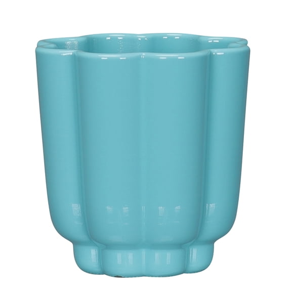 Mainstays Arlo 4" x 4" x 4" Round Aqua Ocean 100% Recycled Resin Planter