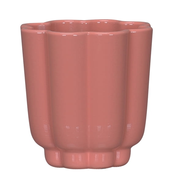 Mainstays Arlo 4" x 4" x 4" Round Coral Peony 100% Recycled Resin Planter