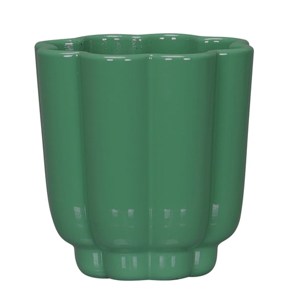 Mainstays Arlo 4" x 4" x 4" Round Green Lily 100% Recycled Resin Planter
