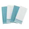 thumbnail interactive-video image 1 of Mainstays 4-Pack 16”x26” Woven Kitchen Towel Set, Topaz, 1 of 7