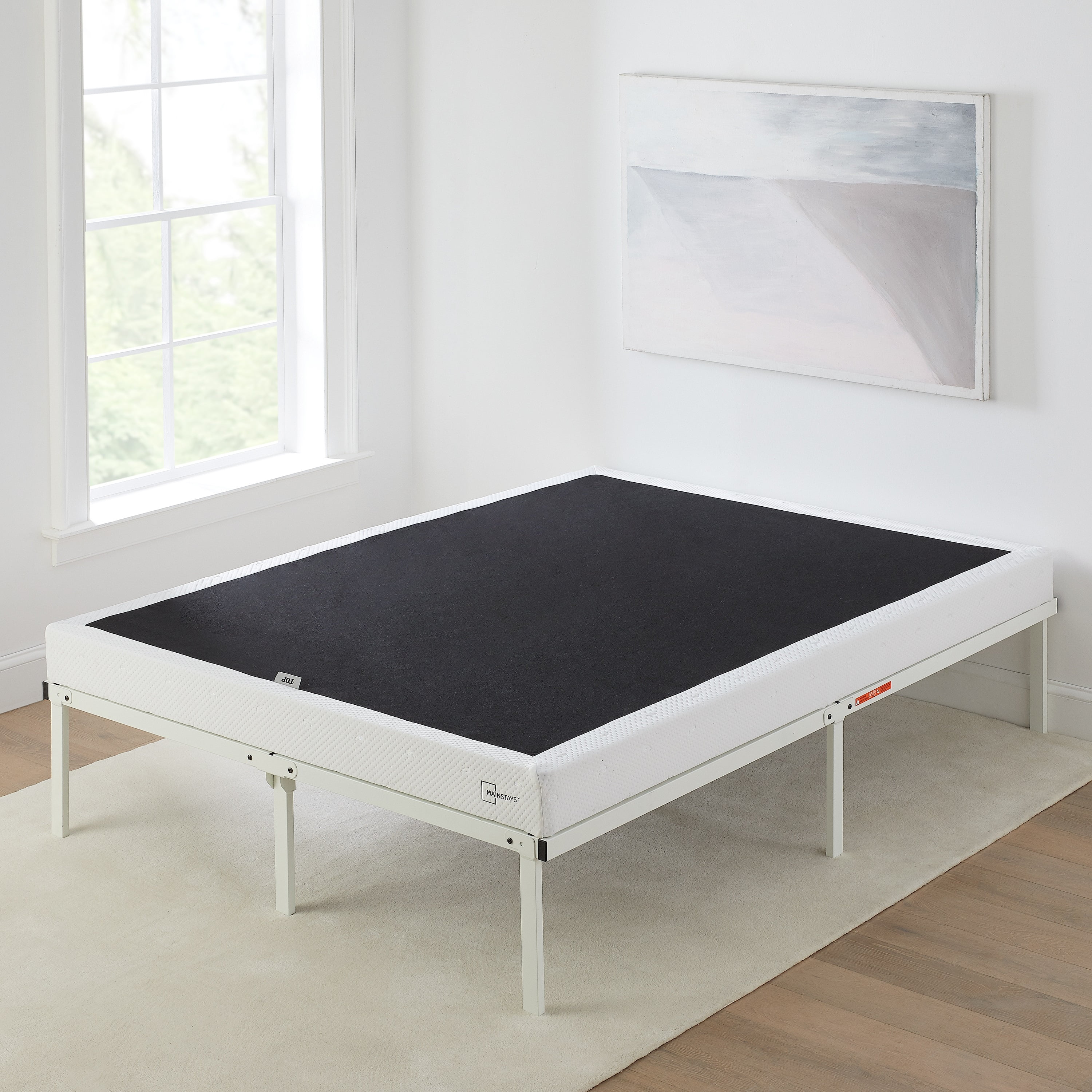 Mainstays 5" Full High Profile Easy Assembly Smart Metal Box Spring, (Mattress & Bed Frame Not Included)