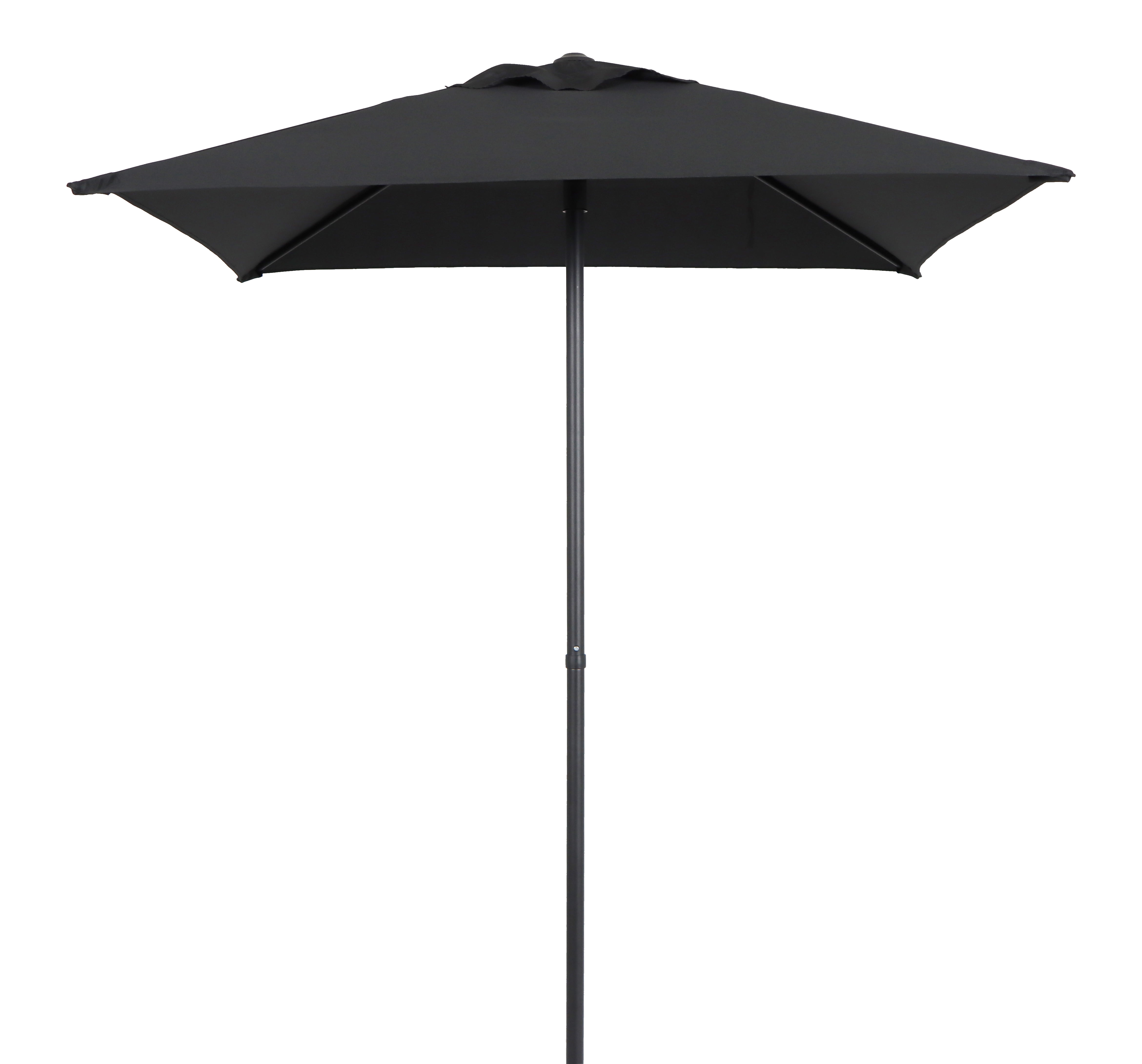 Mainstays Outdoor 5' Black Square Market Patio Umbrella, Push-Up Only Function