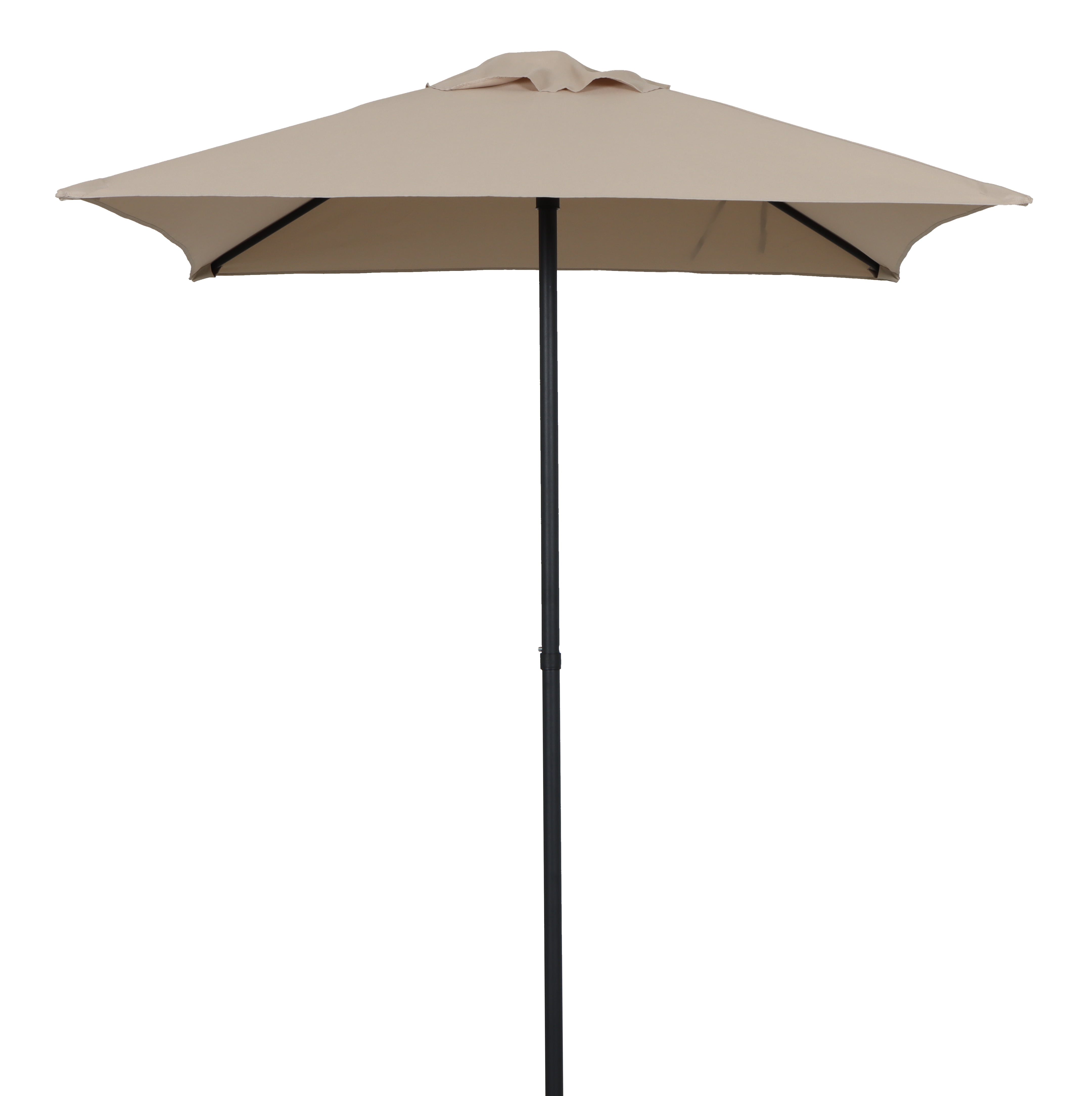 Mainstays 5ft Square Tan Market Patio Umbrella, Push-Up