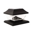 thumbnail image 1 of Mainstays Solar Powered Integrated LED Post Cap Light, 5 Lumens, Black, 1 of 10