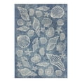 thumbnail image 1 of Mainstays 5' x 7' Blue Seashell Outdoor Rug, 1 of 9