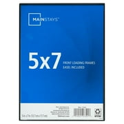 – 5x7 Picture Frame – Black Front Loading Wall or Tabletop Photo Frame